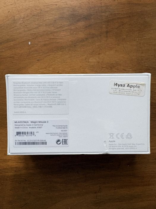 Magic mouse 2 myszka nieużywana  Apple