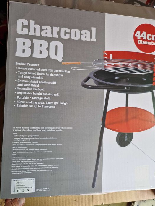 GRILL WĘGLOWY okrągły Ruchomy śr. 44 cm