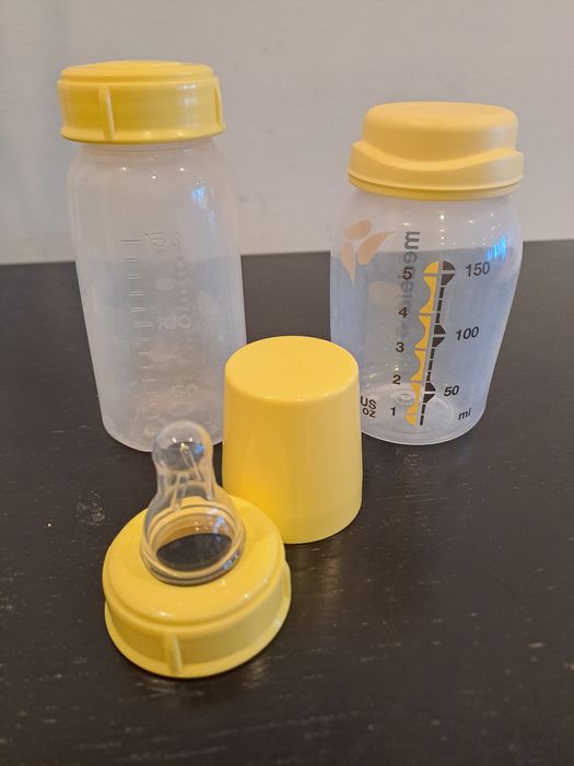 Biberão+ frasco para conservar leite materno  Medela