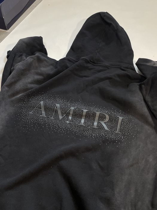 Худі amiri drip drill чорне