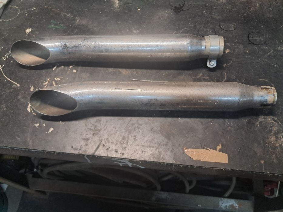 Ponteiras para moto costum café racer