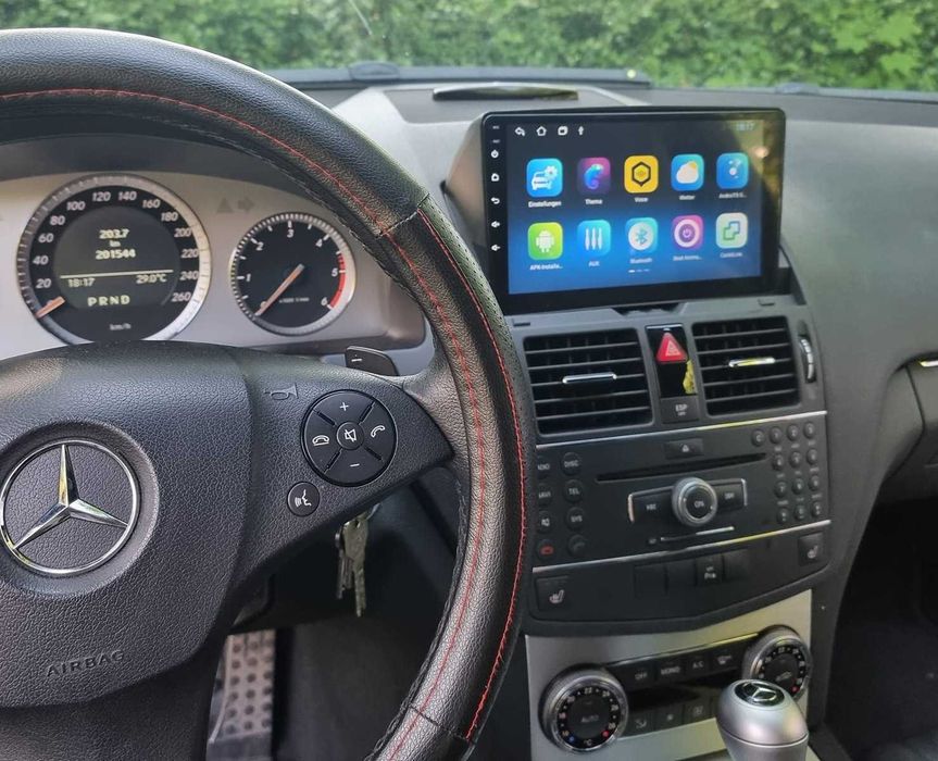 Rádio 2DIN 9" • Mercedes Classe C (W204) • Android C200 C220 [4+64GB]