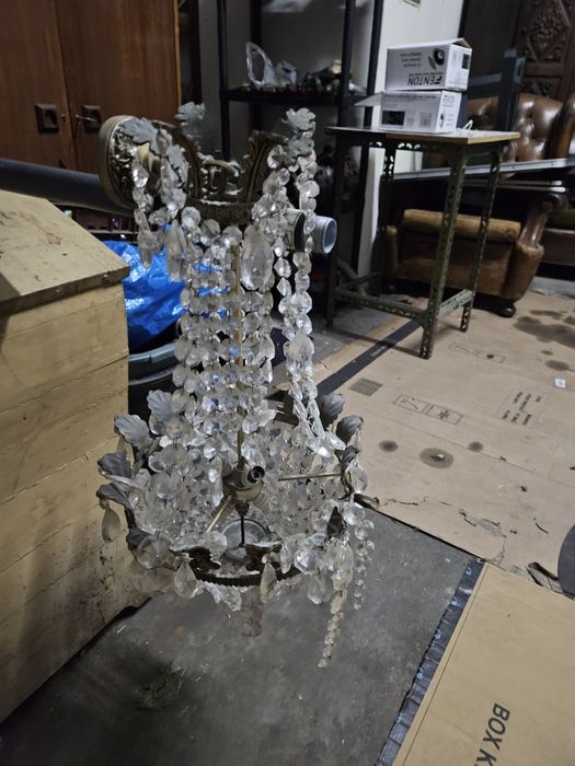 Candeeiro de teto de vidro - antigos