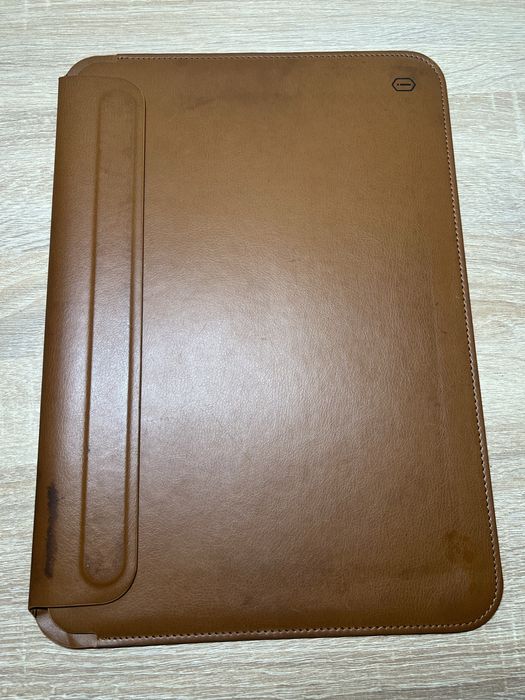 Чохол папка для MacBook 13 Air / Pro коричневий (екошкіра на магніті WIWU Skin Pro)