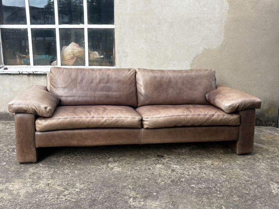 Sofa 3 osobowa brązowa