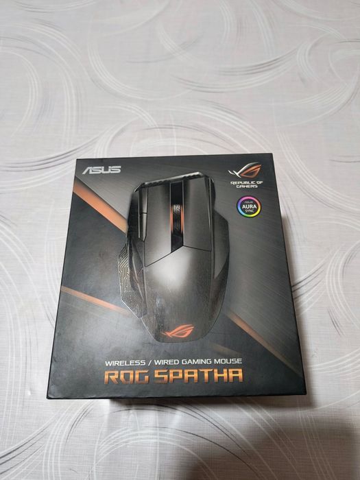Myszka Asus Rog Spatha RGB | Bezprzewodowa / Przewodowa | Full Komplet Stan BDB