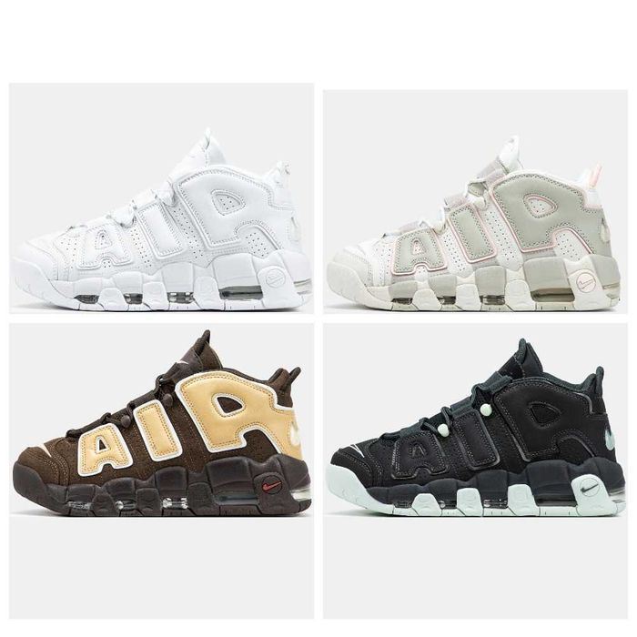 Кожаные кроссовки Nike Air More Uptempo кросівки найк аир море аптемпо