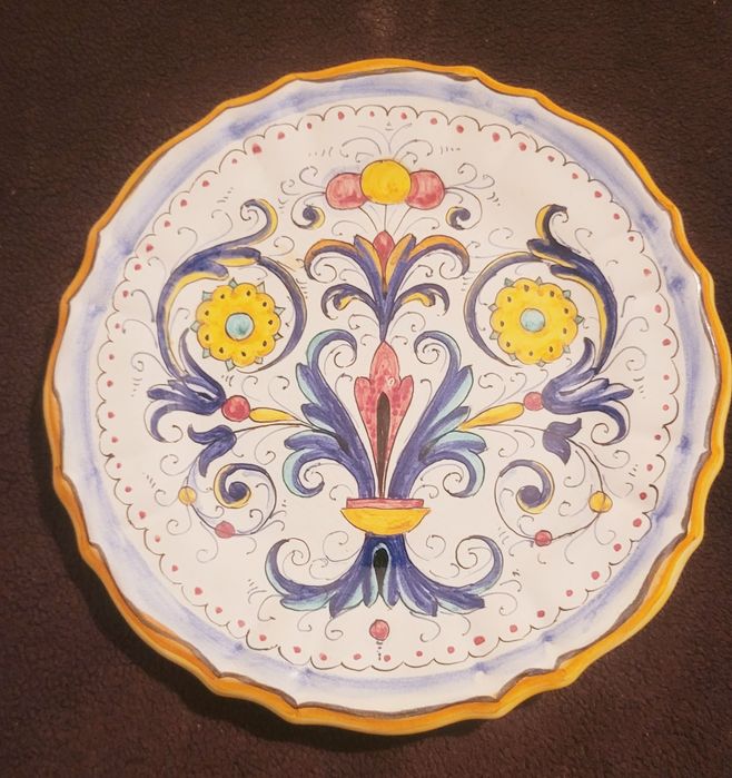 Piekna ozdobna Patera,Tależ Deruta