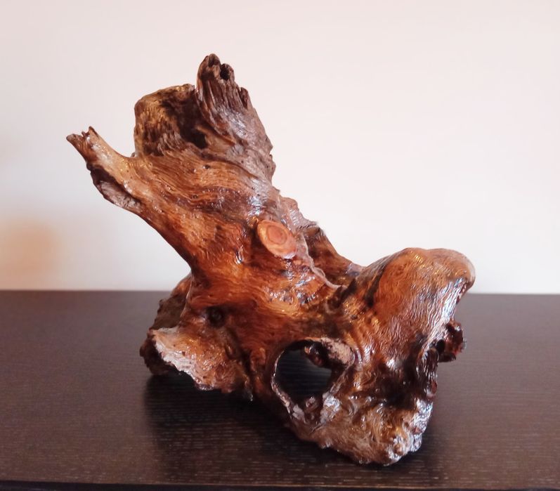 Suporte rústico para vaso