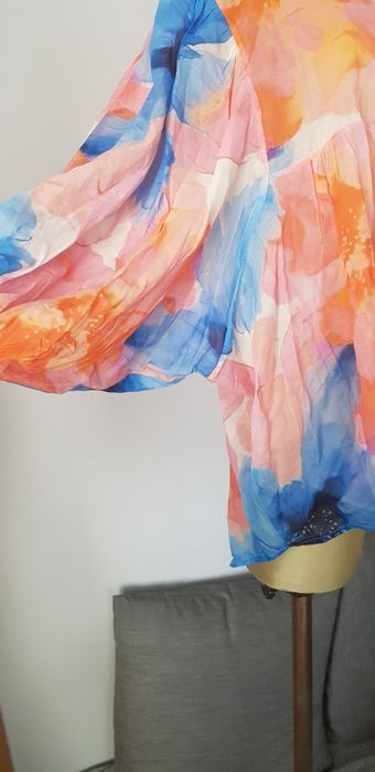 Nowa bawełniana koszula boho w kwiaty r.uniwersalny
