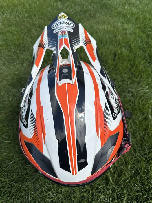 Kask męski + google M 57-58 motocykl quad