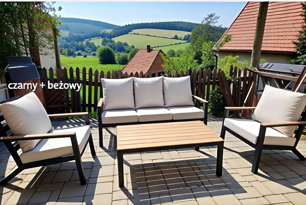 Meble ogrodowe tarasowe aluminiowe wysyłka nowosc