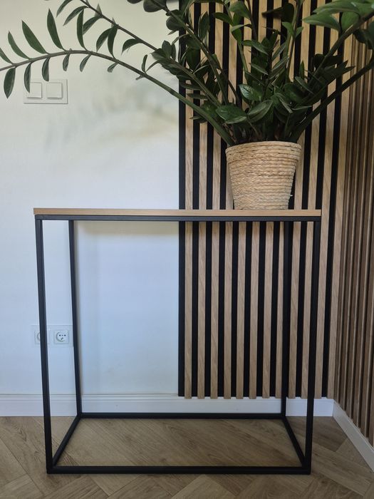 Konsola loft dąb stolik przyścienny