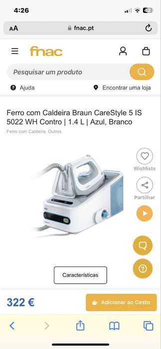 Ferro passar com caldeira (ACEITO OFERTA)