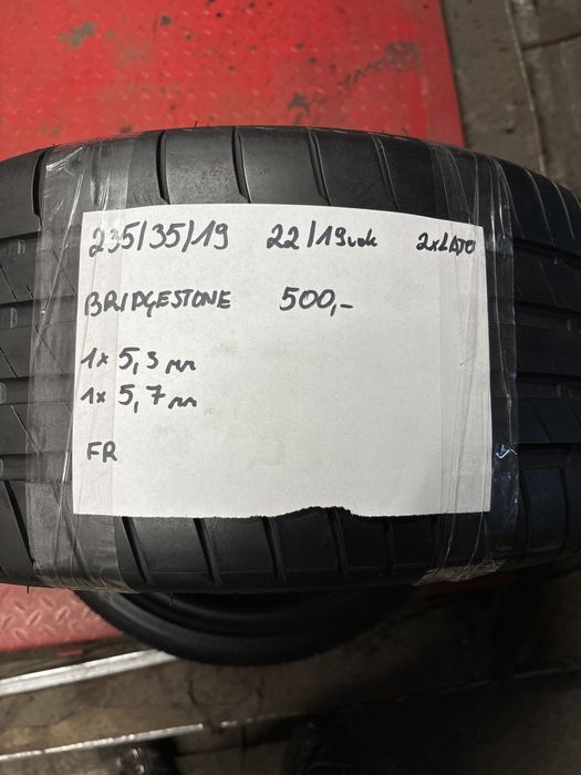235/35R19 Bridgestone 22/19 rok 2szt lato