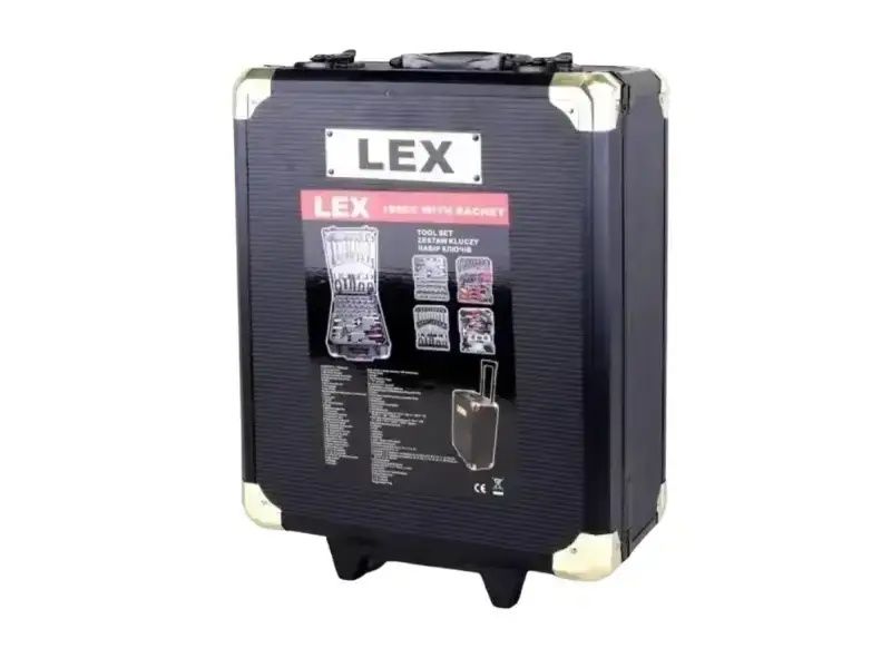 Набір інструментов 186 од. в чемодані LEX LXSS186