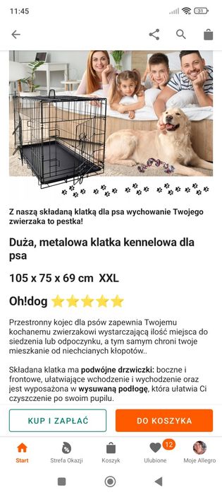 Klatka kojec składana