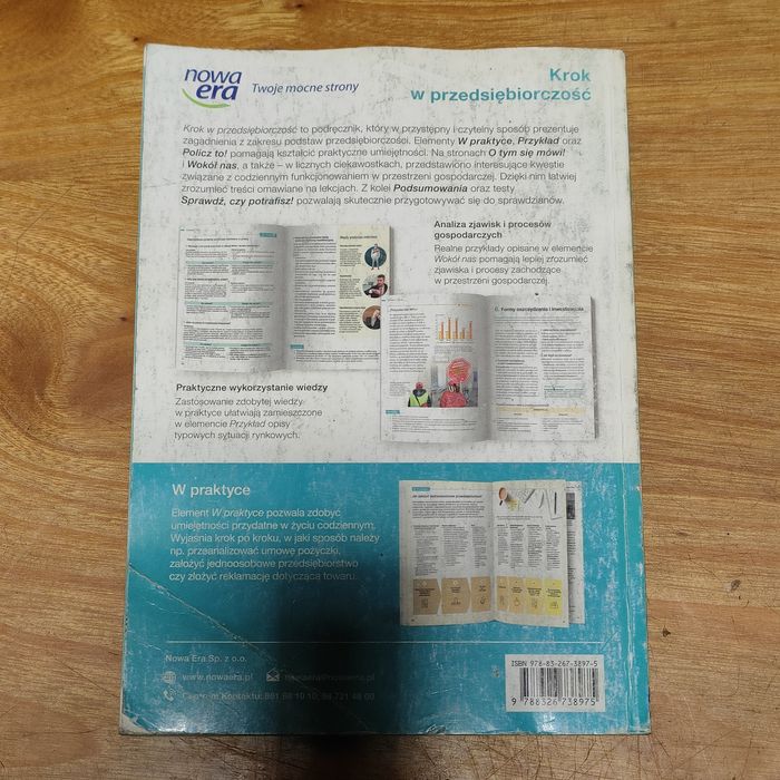ksiazka podstawy przedsiebiorczosci nowa era krok w przedsiebiorczosc