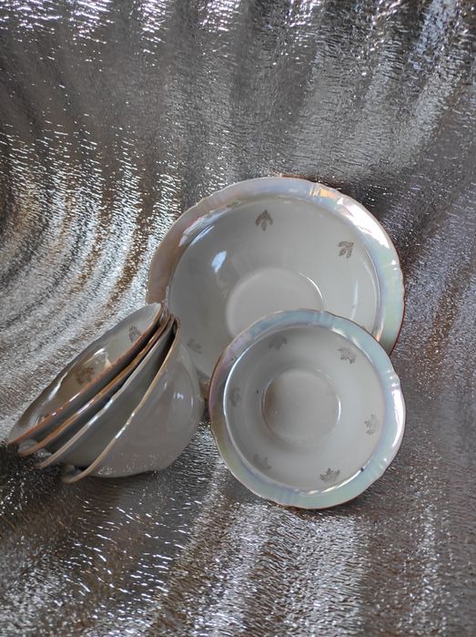 Набір салатників декор золотом