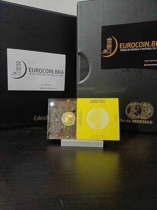 Moeda Unc "O Conhecimento" unc e Proof