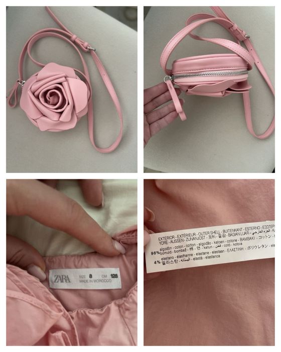 Святкова сукня святкове плаття сарафан платье сумочка Zara 128 7-8