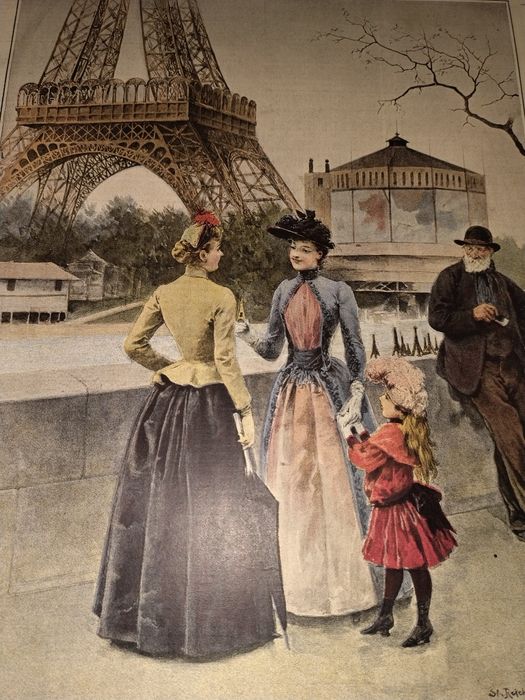 Folhas Originais Revista "Paris Illustré" (1889) – Exposição Universal / Torre Eiffel