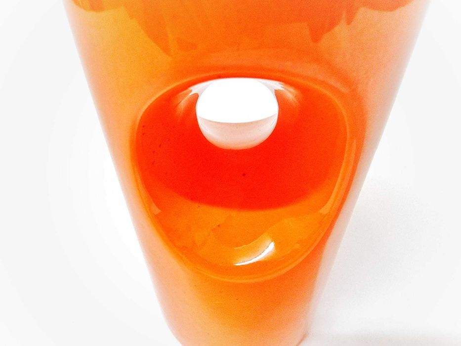 Vaso de cerâmica Sicart Pino Spagnolo Space Age Italia anos 70