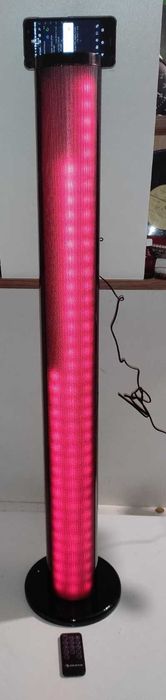 Колонка Auna Light Up Tower 40 W BТ LED USB FM черная