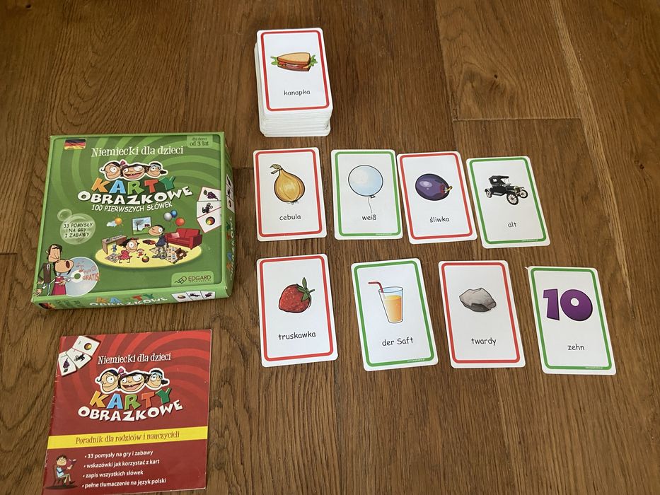 Karty Obrazkowe polsko-niemieckie 100 kart PŁYTA CD