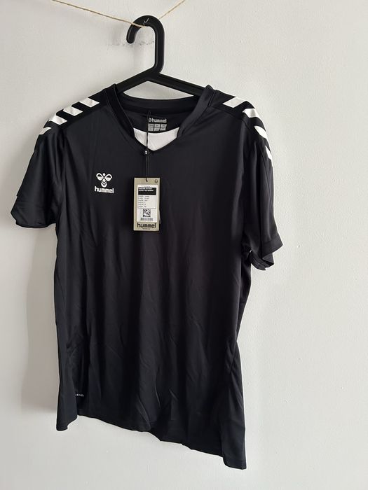 Koszulka czarna sportowa Hummel r. L