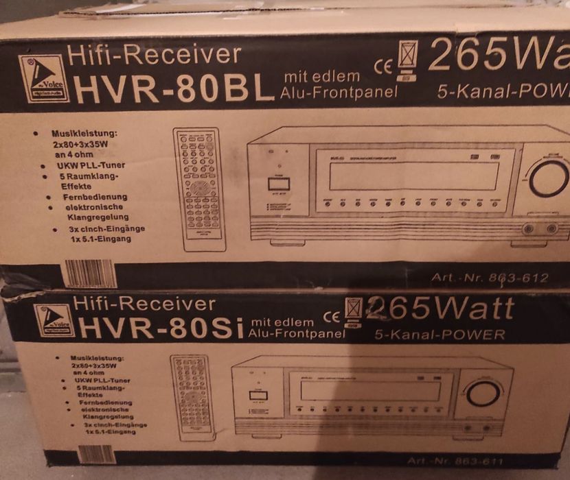 Amplituner Hifi-Receiver HVR-80SI + HVR-80BL

Moc muzyc