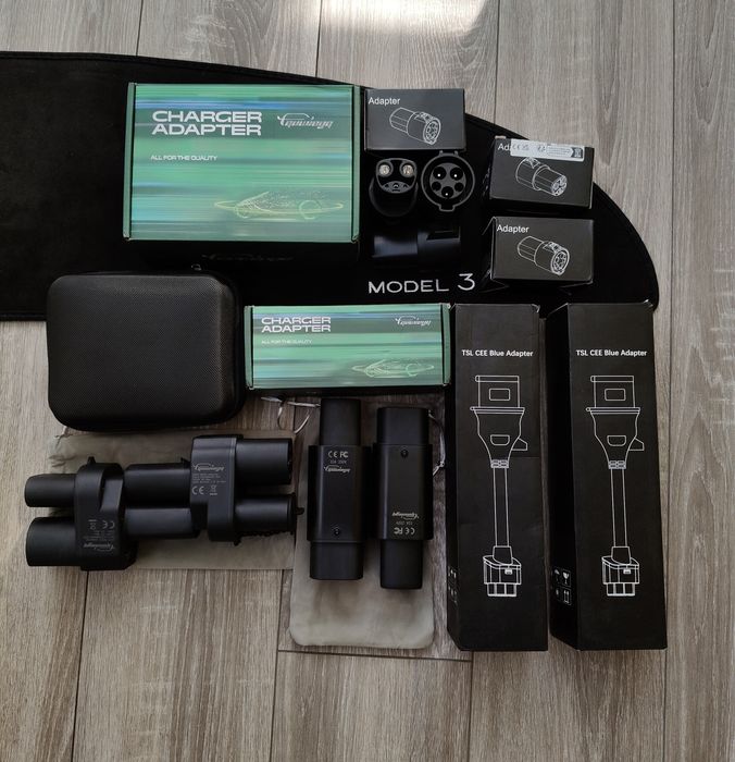 Перехідник type 2-gbt FEYREE 7-22KW adapter 32A тип2 тип1 ccs2 тесла