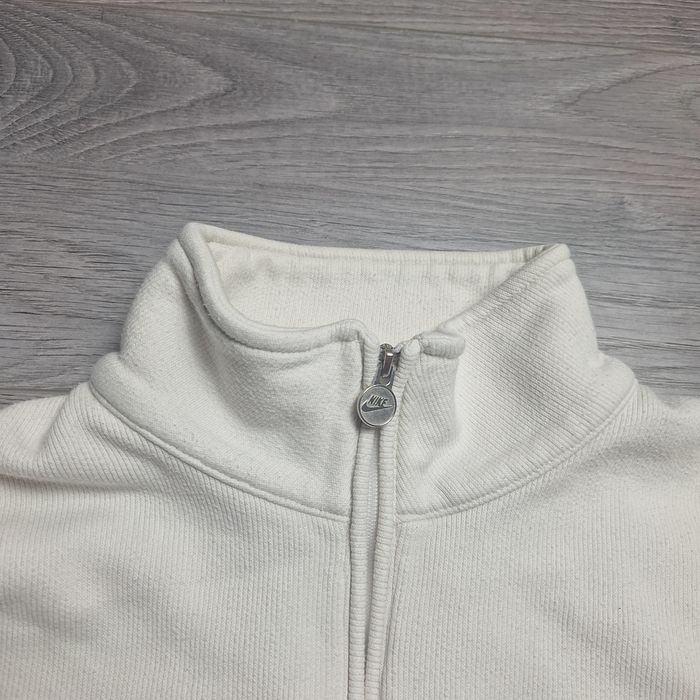 Vintage Nike Y2K 1/4 Zip Beige Sweatshirt