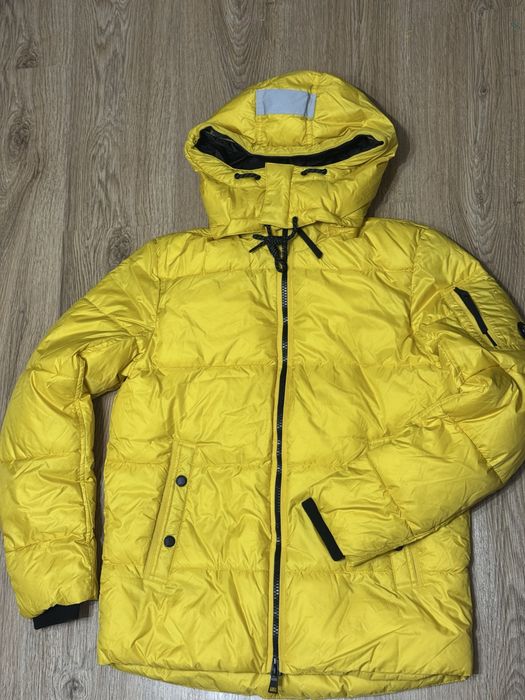 Tom Tailor Heavy Puffer Jacket з капюшоном, жовта, нова, розмір M