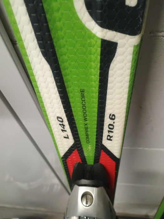 Narty 140. Buty 39/39 damskie. Kijki gratis