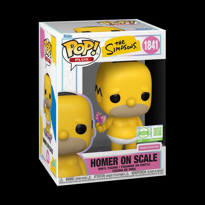 Funko Pop! The Simpsons Homer on Scale with Pop Protektor