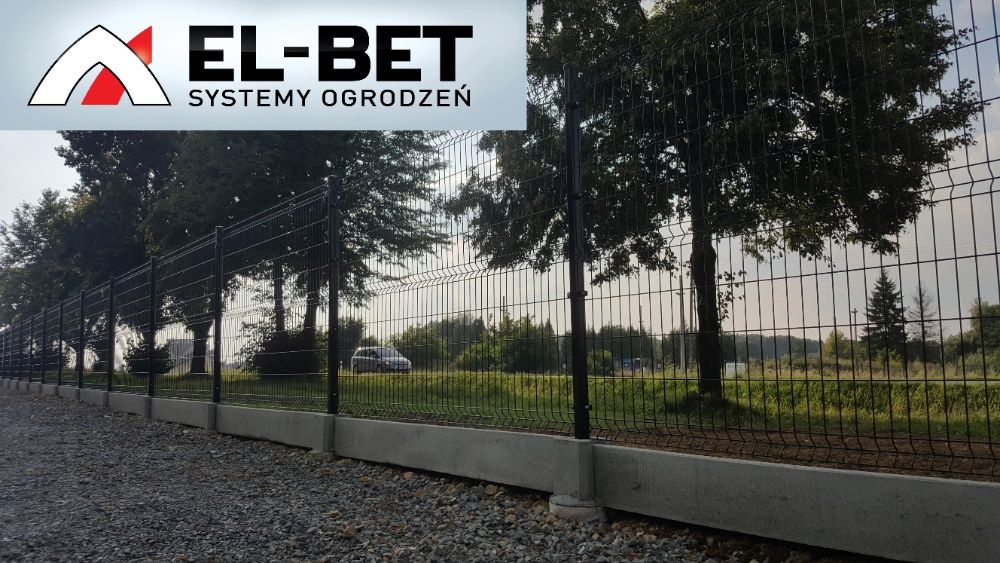 Panele ogrodzeniowe siatki panelowe fi 4 x 1230 mm grafit czarny