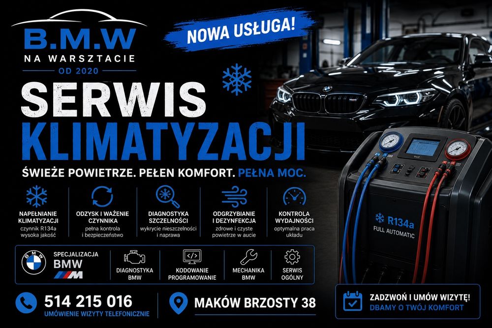 Serwis klimatyzacji samochodowej – napełnianie, odgrzybianie