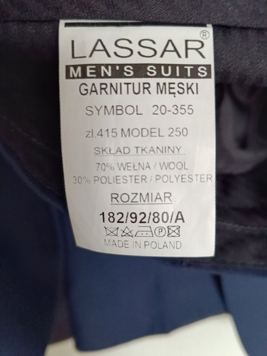 Garnitur męski, młodzieżowy