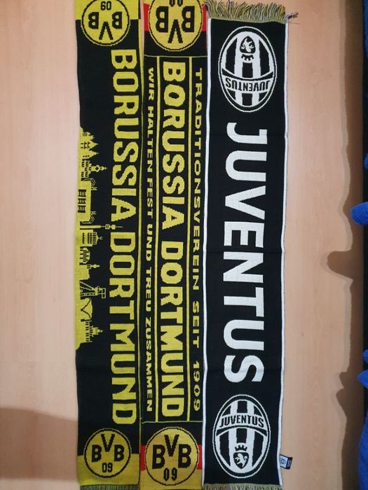 Cachecol Oficial Juventus e Borussia Dortmund