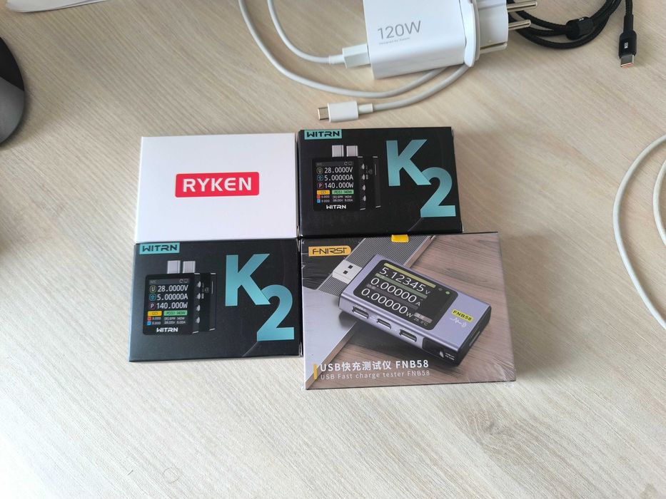 PD USB Тестер Fnirsi FNB 58 BT/Witrn K2