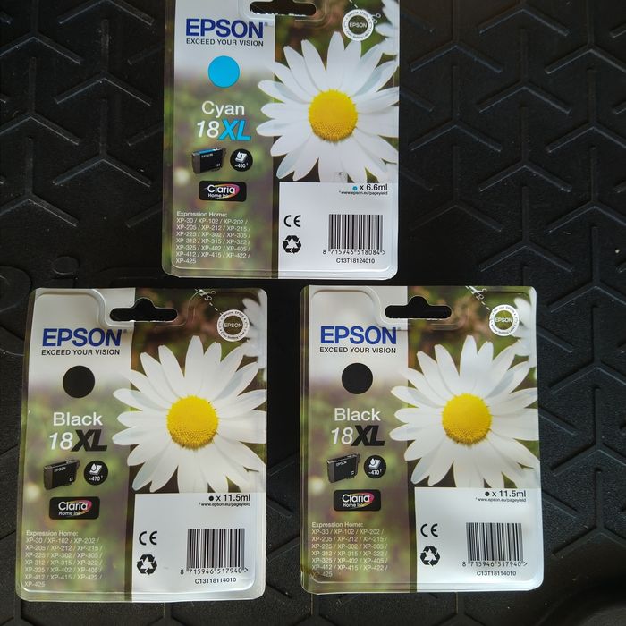 3 Tinteiros originais EPSON