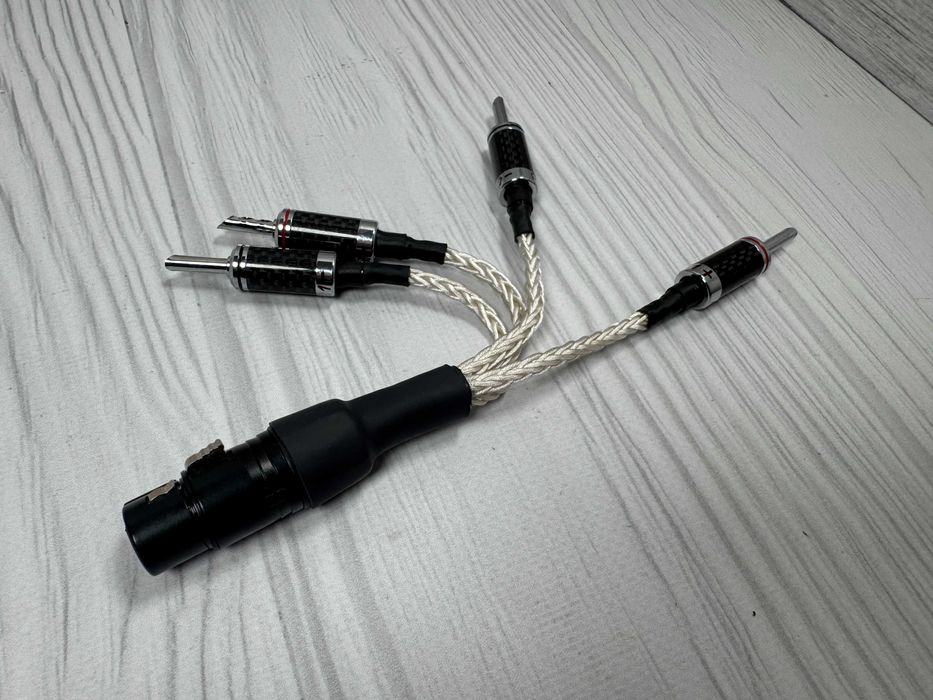 Adaptador XLR para Banana (XLR to Banana) – cabo Meze / Furutech Rhodium