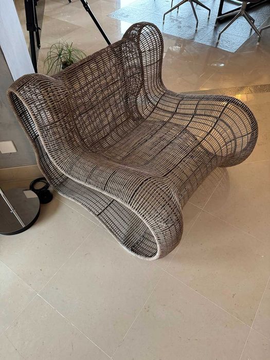 NOVO PREÇO - Poltrona de Sisal Italiana Artefacto