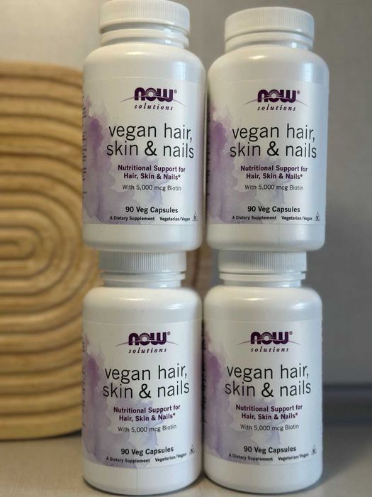 Hair skin nails комплекс для волосся шкіра та нігтів бренду NOW foods