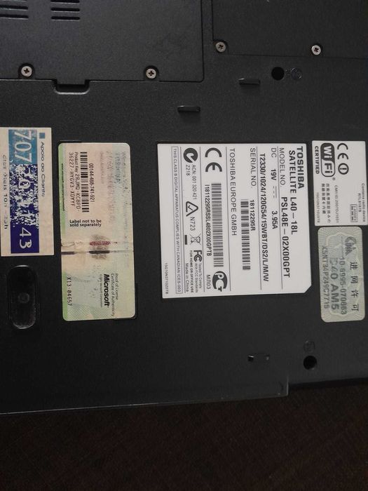 PC Portátil Toshiba