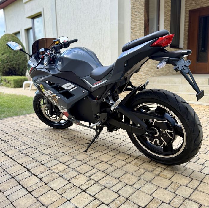 Електробайк Ninja 2999Вт, сірий, гарантія, електромотоцикл, є розстрочка