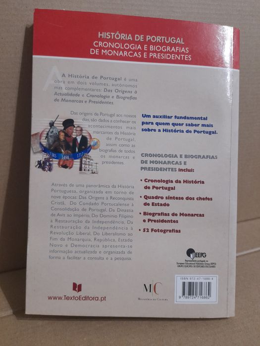 História de Portugal-Cronologia e biografias de monarcas e presidentes