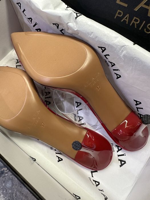 Туфлі Alaia Alaïa червоні Підбори Алайя сердечко