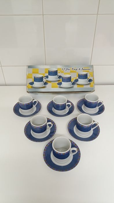 Conjunto de 6 chávenas café